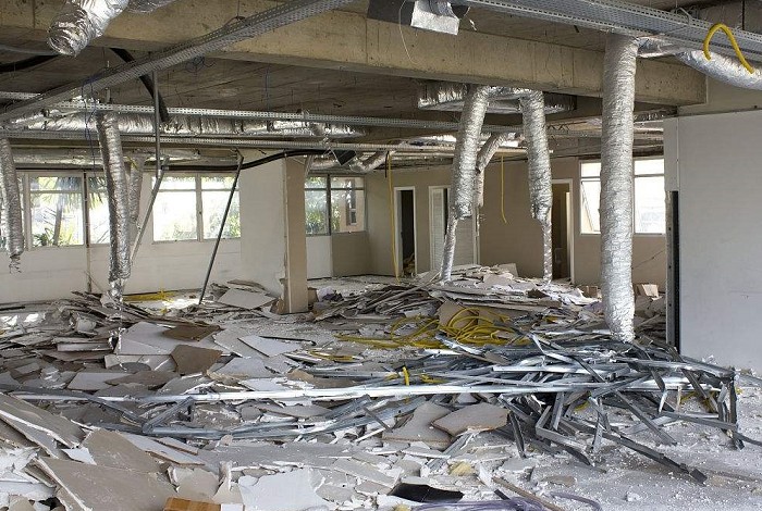 潭子廠房拆除大型機具作業