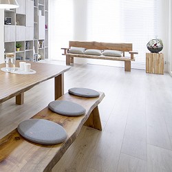 鋐哥地板專業施工團隊快速安裝卡扣地板