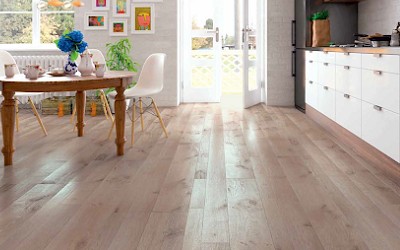 台中SPC地板1/2貼示意圖，展現規律穩重的風格