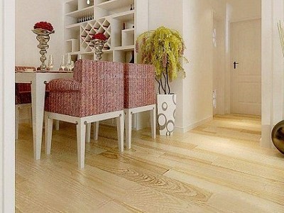 鋐哥地板在台中住宅鋪設的卡扣地板客廳實景