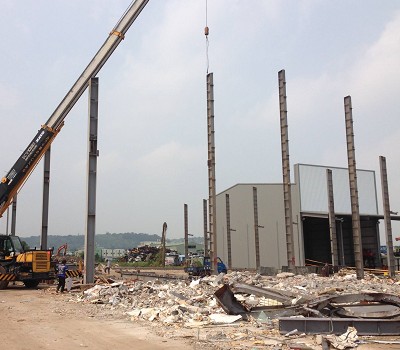 奕元拆除在員林廠房拆除後的場地清理